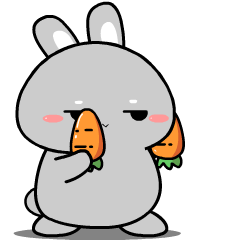 Baby Grey Rabbit : Effect stickers