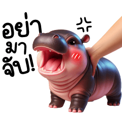 Udong, the Mischievous Baby Hippo.