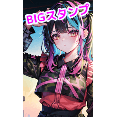 jiraikei girl wearing camouflage clothes