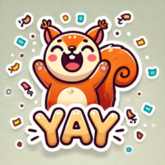 Cute Squirrel Stickers2 @SFW