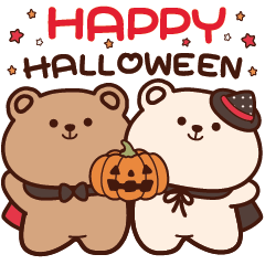 CUTE BEAR IN AUTUMN & HALLOWEEN [ENG]