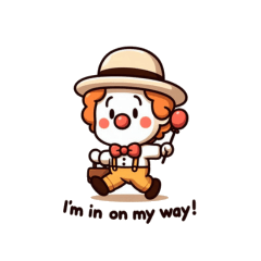 Cute Clown Stickers for Everyday Fun