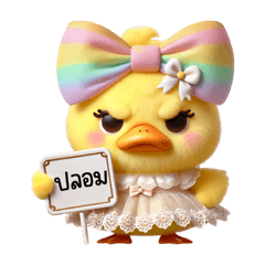 Little Duck: Cute Rainbow Bow