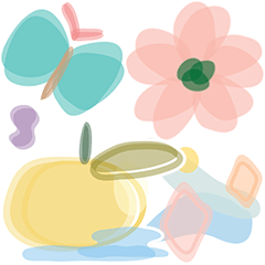 Flower, butterfly, and pastel (animated)