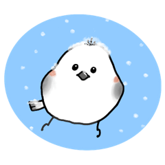 Shimaenaga bird of winter