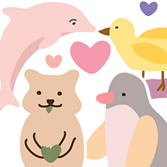 Penguin quokka duck dolphin! (animated)