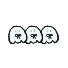 Fluffy Fluffy ghost sticker