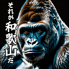 Gorilla talking about Wakayama