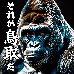 Gorilla talking about Tottori