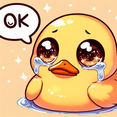 Tearful Duck Stickers @SFW