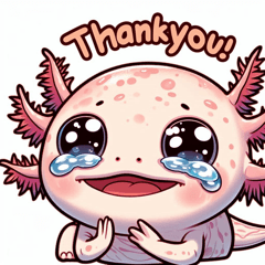 Tearful Axolotl Stickers @SFW