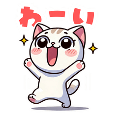 Lively Cat Life Stickers