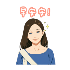 元氣活潑少女貼圖
