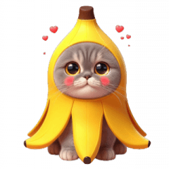 Banana Kitty Loves Zoning Out