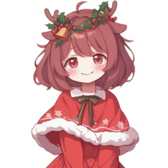 Cute girl Christmas var.