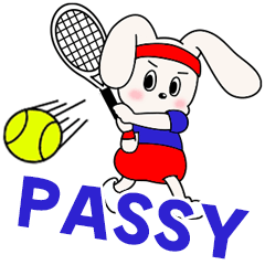 Pro tennis player PASSY