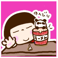 Japanese girl coto-chan big sticker vo.4