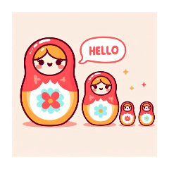 matryoshka stamp