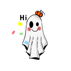 Baby ghost white cute