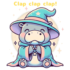 Magical Hippo Wizard