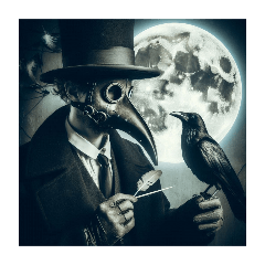 [For arrangement] Plaguemaskman and crow