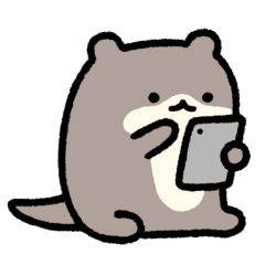 cute otter move Sticker