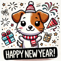 New Year Wishes with Jack Russell