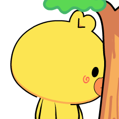 Weird Yellow Chick 2 : Pop-up stickers