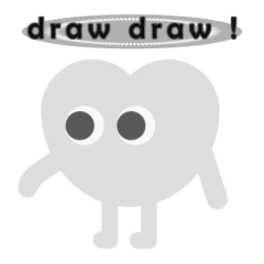 001grey heart bae is drawing