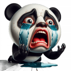 Scared panda, no! I can't accept this