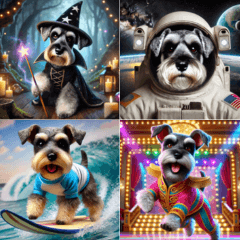 Lucy the Cosplay Schnauzer Collection