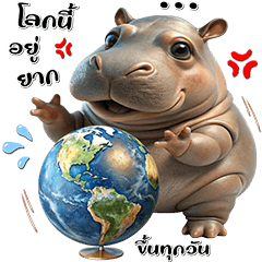 Cute Fat Hippo : Emotions (PopUp)10