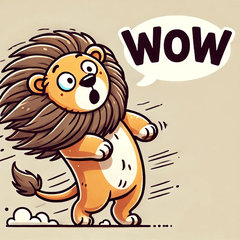 Clumsy Lion Stickers @SFW