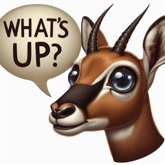 Teary-Eyed Antelope Stickers@SFW