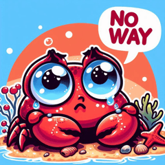 Tearful Crab Expressions @SFW