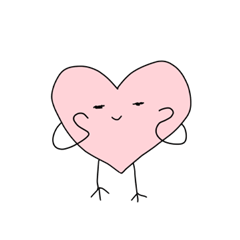 Heart Bird's legs Heart (LOVE)