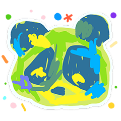 Small animal kids stickers