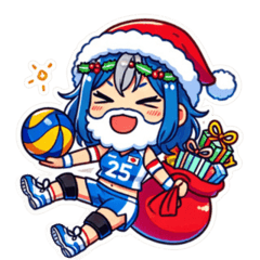 Santa Volleyball Fun