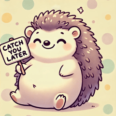 Cute Hedgehog Stickers @SFW