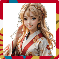 Kimono-Clad Girl, Greetings Everyday Use