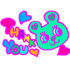 English colorful animals neon Stickers