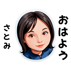 satomi-san's sticker by Tsukusuta rF3X