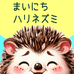 Hedgehog stickers JP