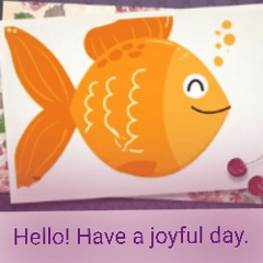 greetings  from comic fishes.