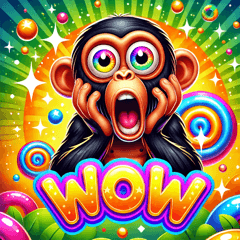 Funny Chimpanzee Stickers@SFW