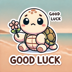 Clumsy Sea Turtle Stickers@SFW