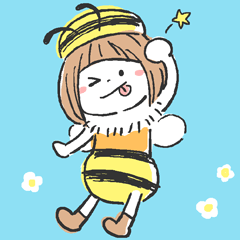 "Honey bee girl's daily life" for RI