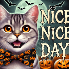 Cute Halloween Cat Stickers1