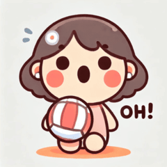 Chubby Volleyball Emotions