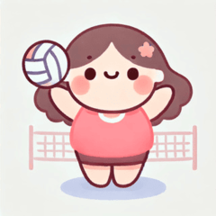 Chubby Volleyball Joy